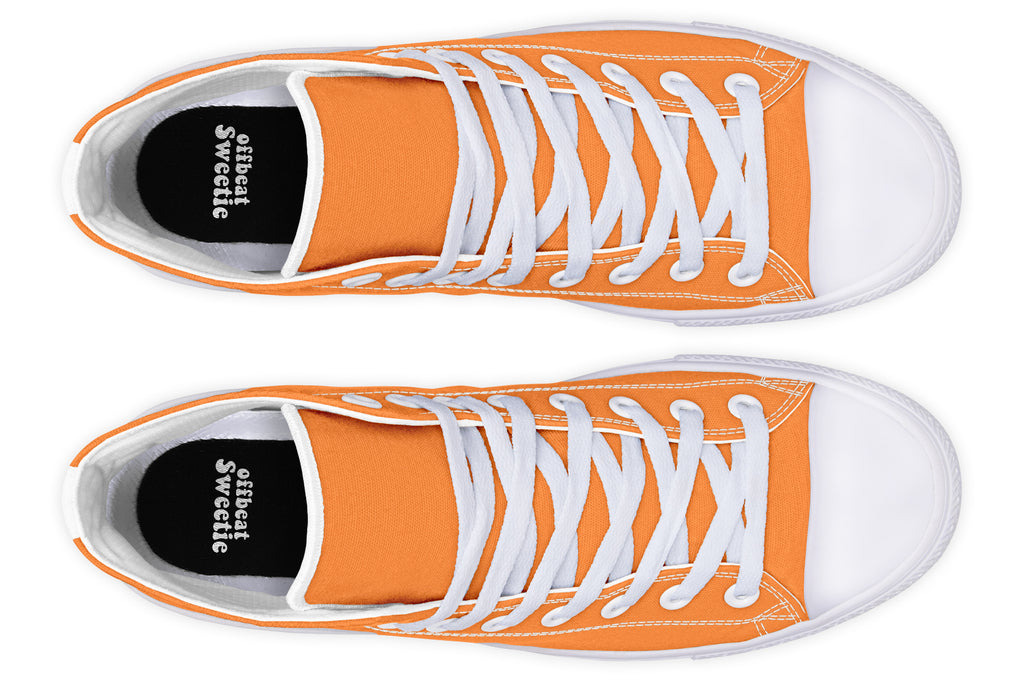 Pumpkin Pop High Tops - Offbeat Sweetie