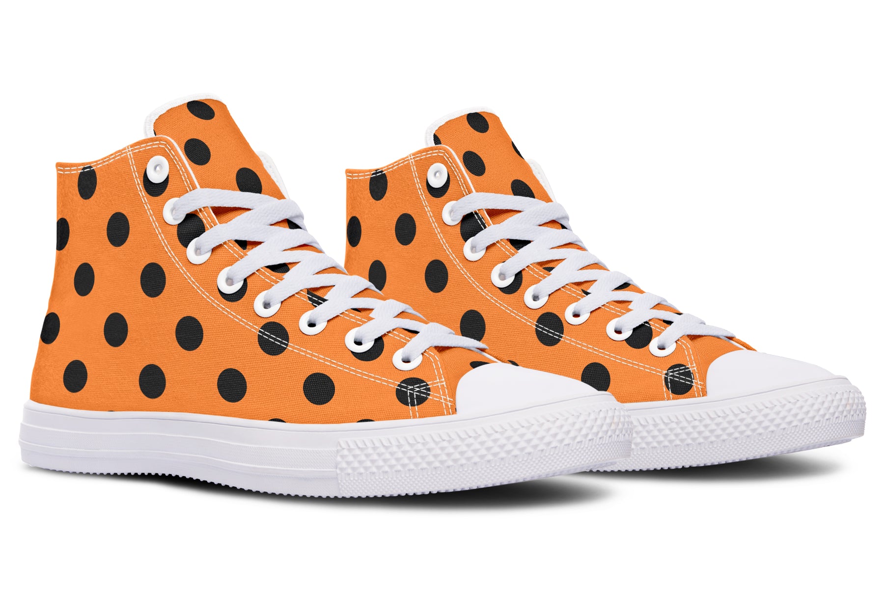 Pumpkin Pop Polka Dot High Tops