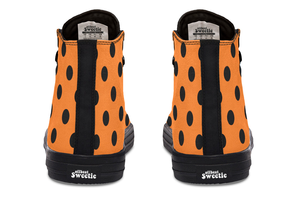 Pumpkin Pop Polka Dot High Tops