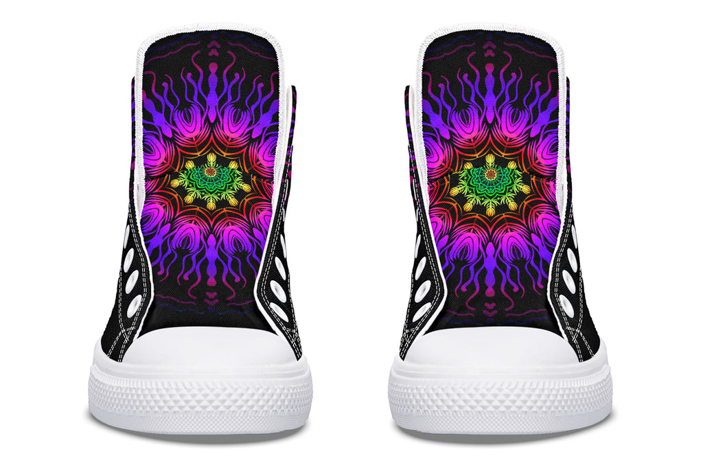 Purple Haze Mandala High Tops (Wide)