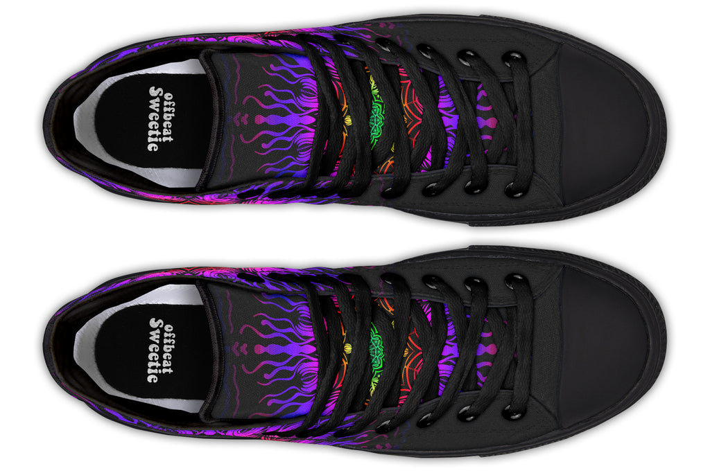 Purple Haze Mandala High Tops (Wide)