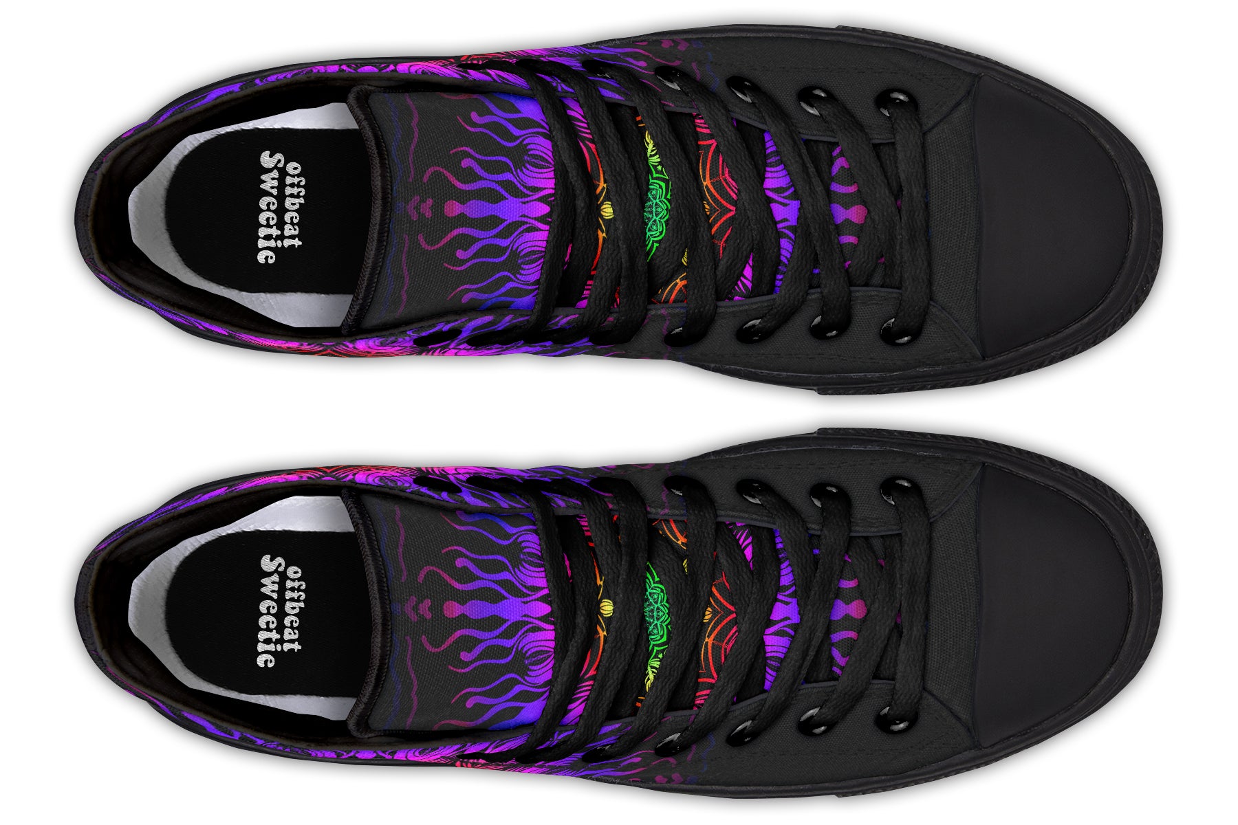 Purple Haze Mandala High Tops (Wide)