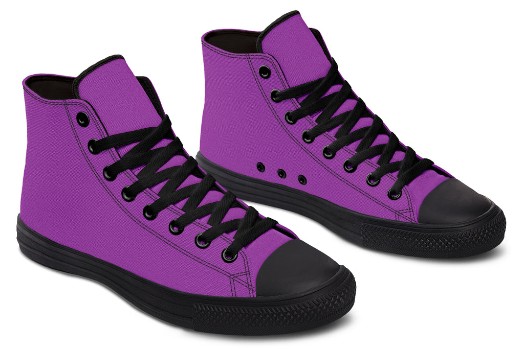 Purple Reign High Tops - Offbeat Sweetie