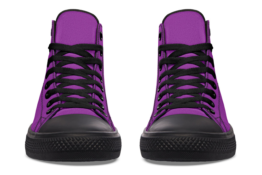 Purple Reign High Tops - Offbeat Sweetie