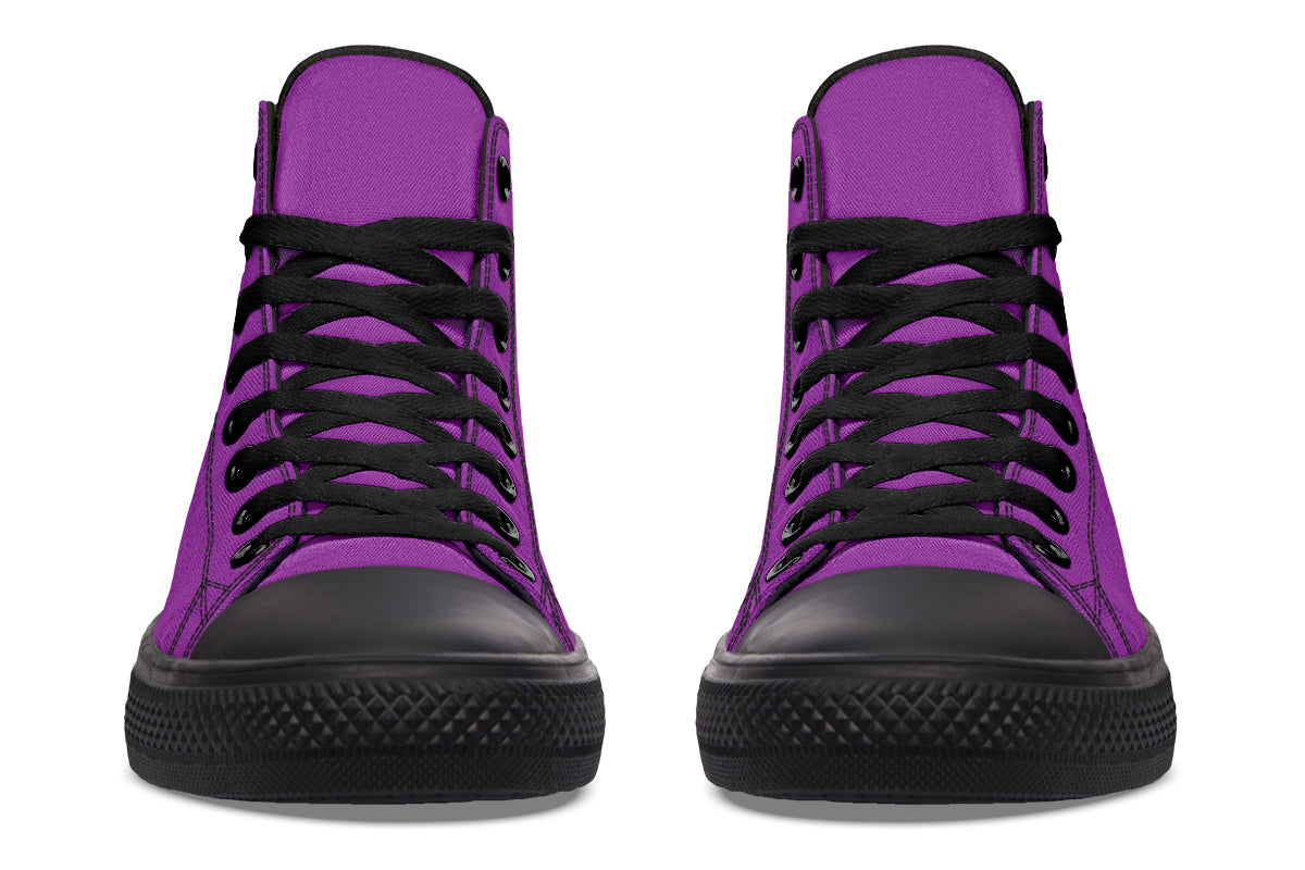 Purple Reign High Tops - Offbeat Sweetie