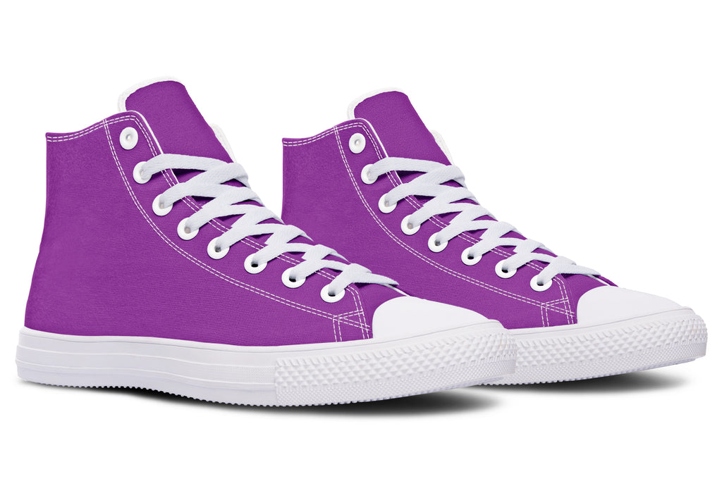 Purple Reign High Tops - Offbeat Sweetie