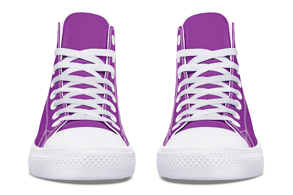Purple Reign High Tops - Offbeat Sweetie