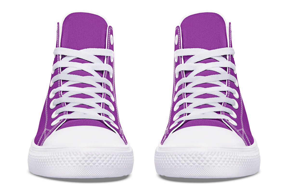 Purple Reign High Tops - Offbeat Sweetie