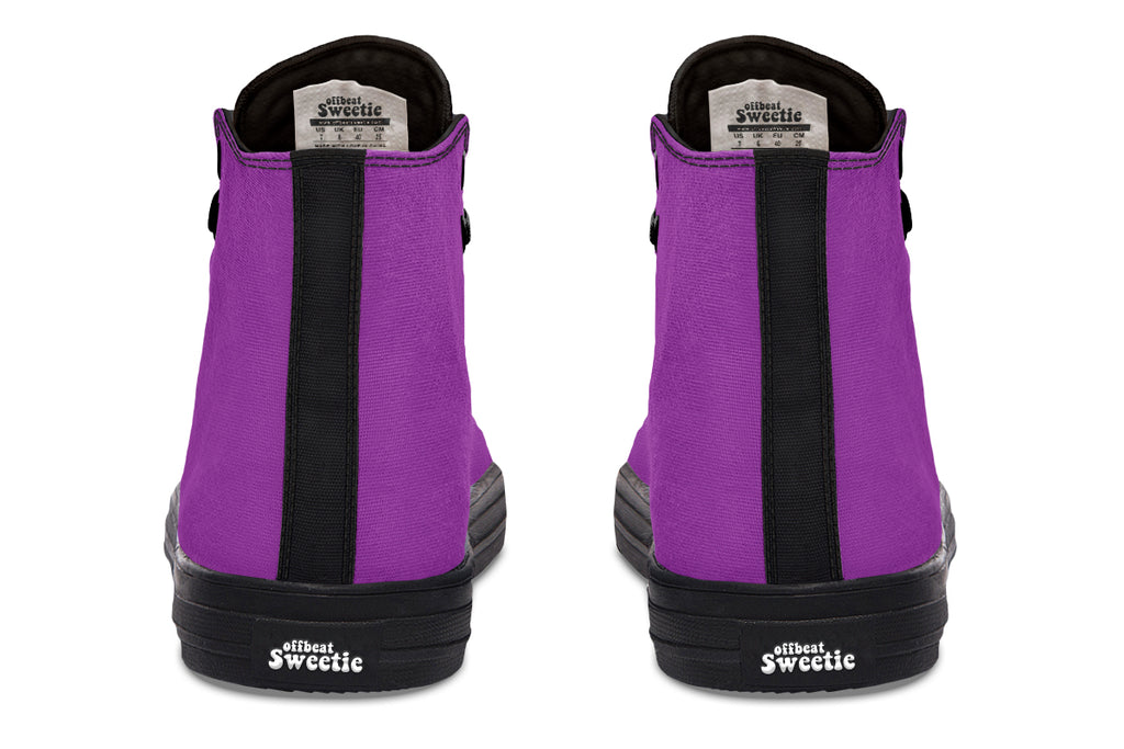 Purple Reign High Tops - Offbeat Sweetie