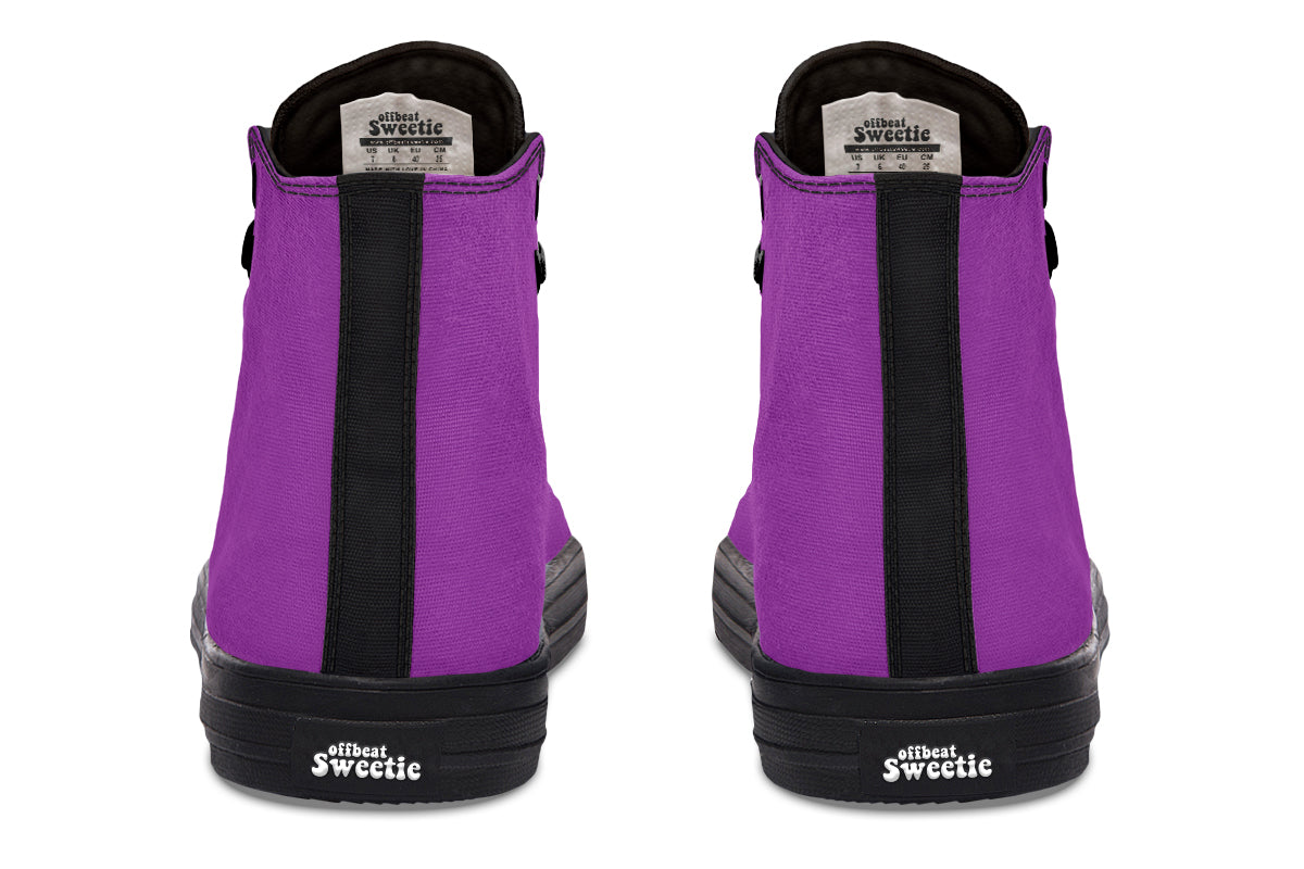 Purple Reign High Tops - Offbeat Sweetie