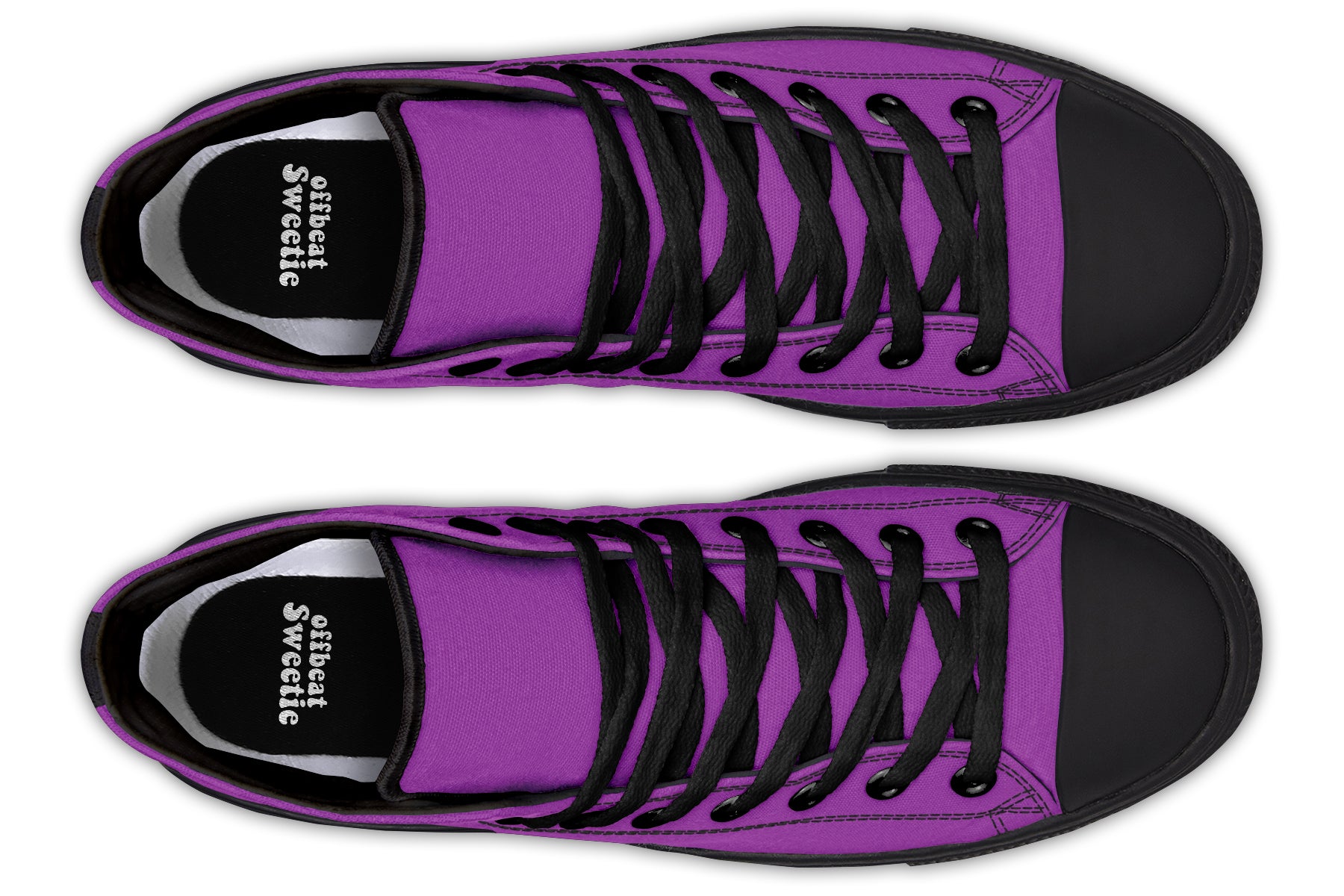 Purple Reign High Tops - Offbeat Sweetie
