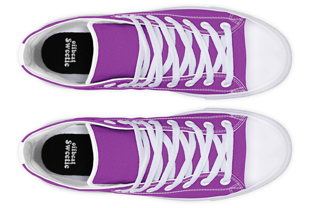 Purple Reign High Tops - Offbeat Sweetie