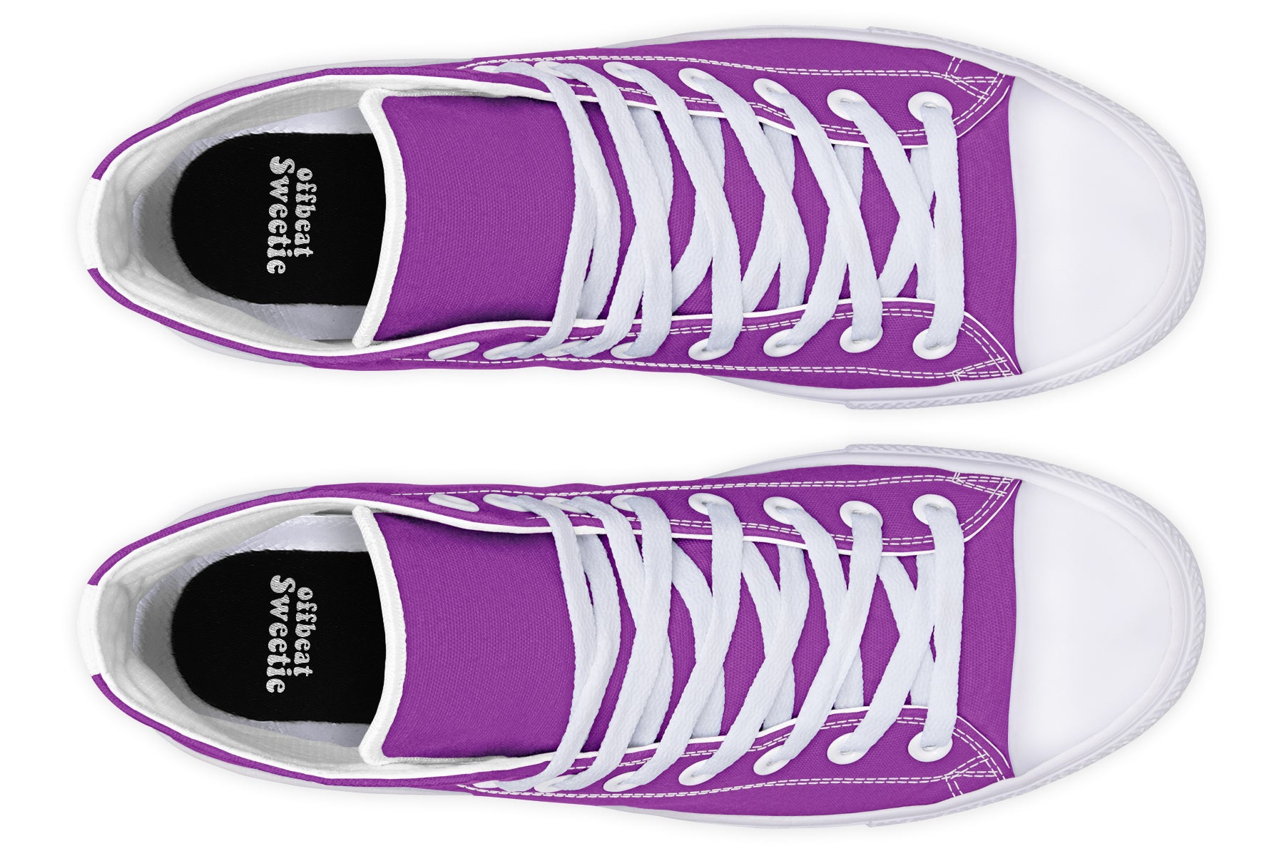 Purple Reign High Tops - Offbeat Sweetie