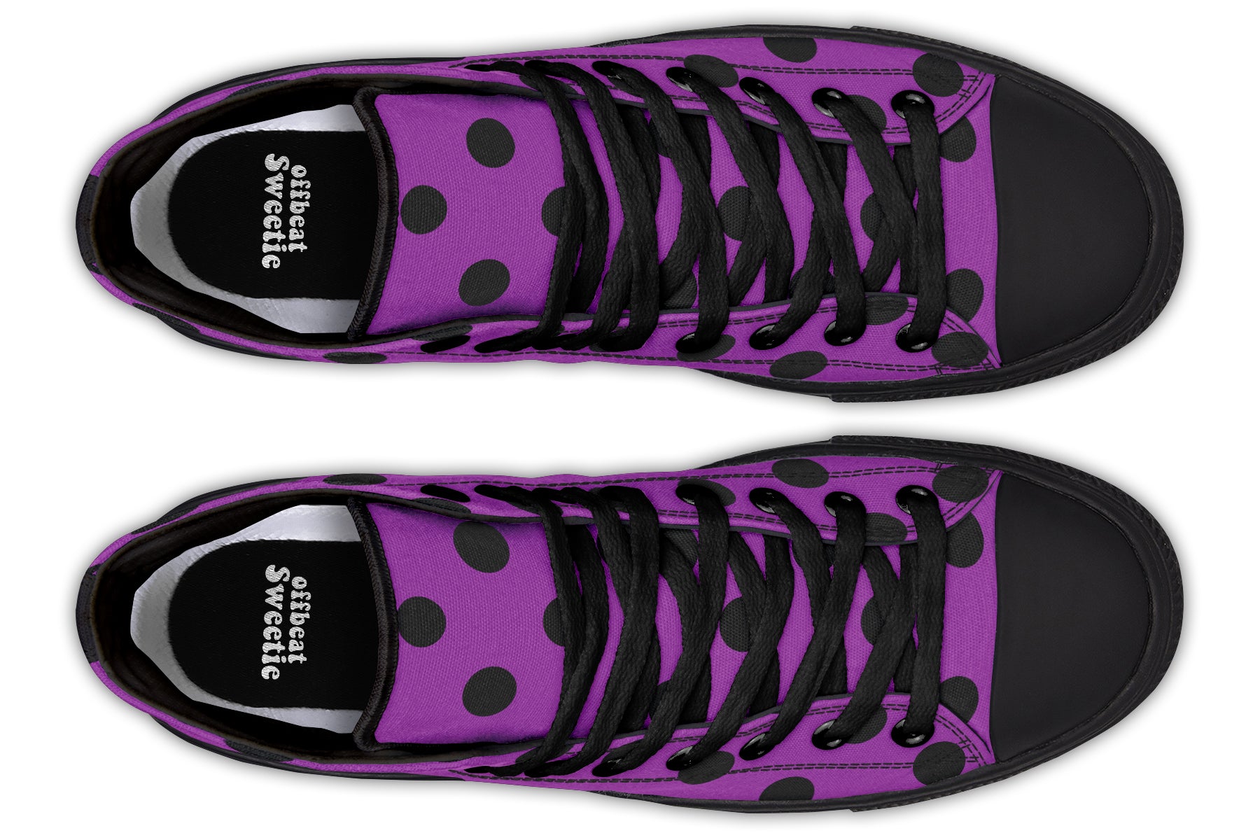Purple Reign Polka Dot High Tops