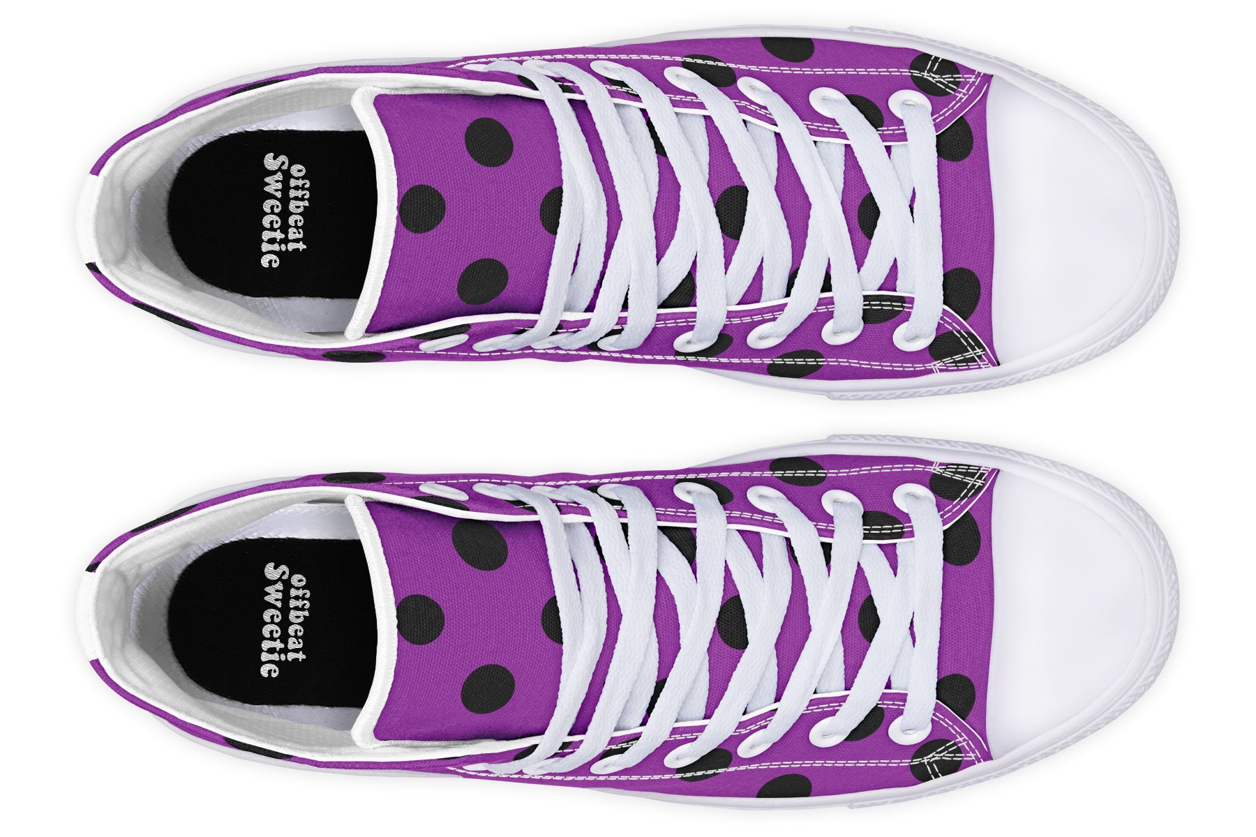 Purple Reign Polka Dot High Tops