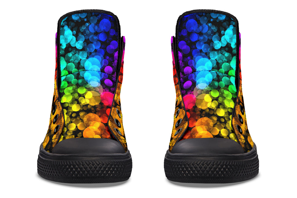 Rainbow Bubbles High Tops (Wide)