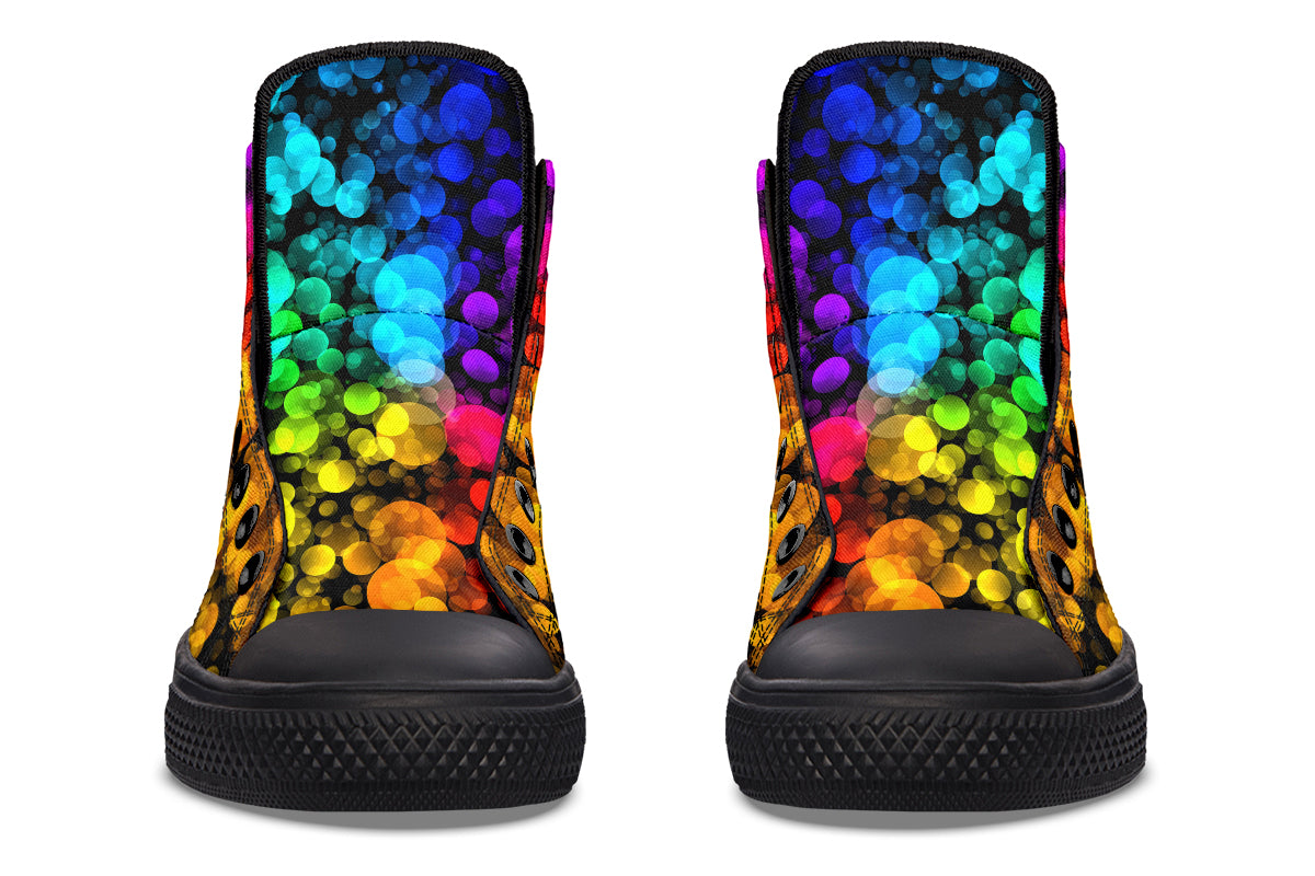 Rainbow Bubbles High Tops (Wide)