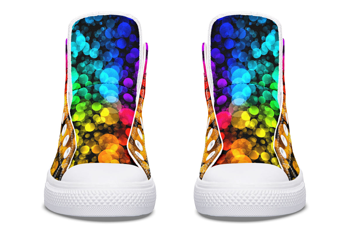 Rainbow Bubbles High Tops (Wide)