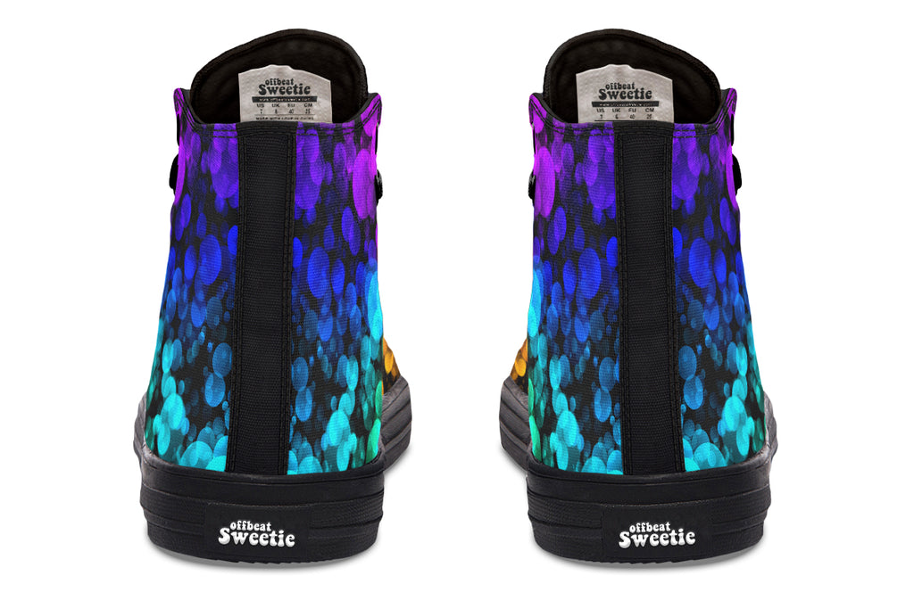 Rainbow Bubbles High Tops (Wide)