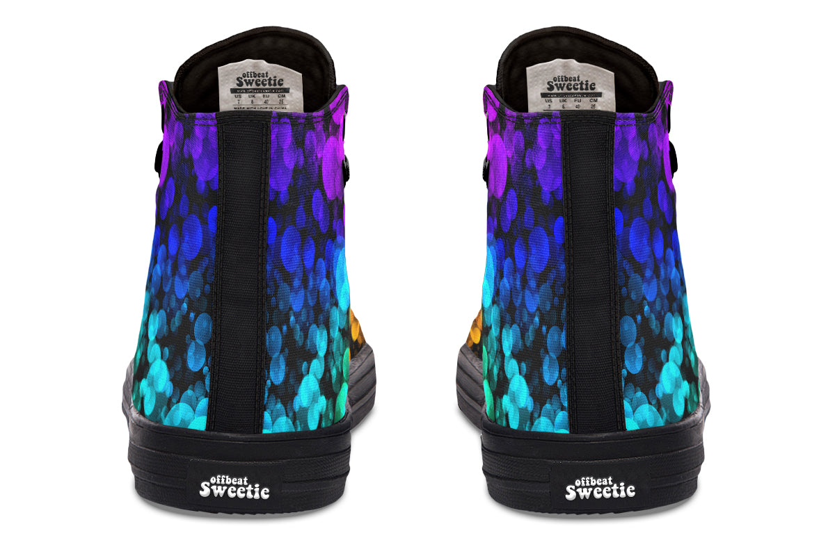 Rainbow Bubbles High Tops (Wide)