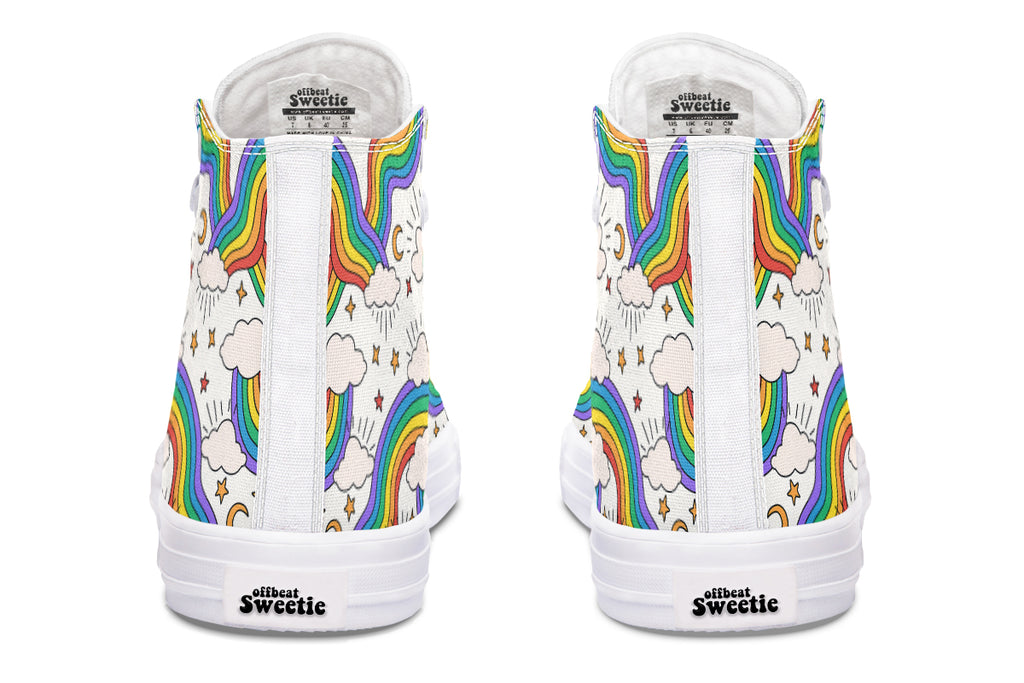 Rainbow Dreams High Tops (Wide)