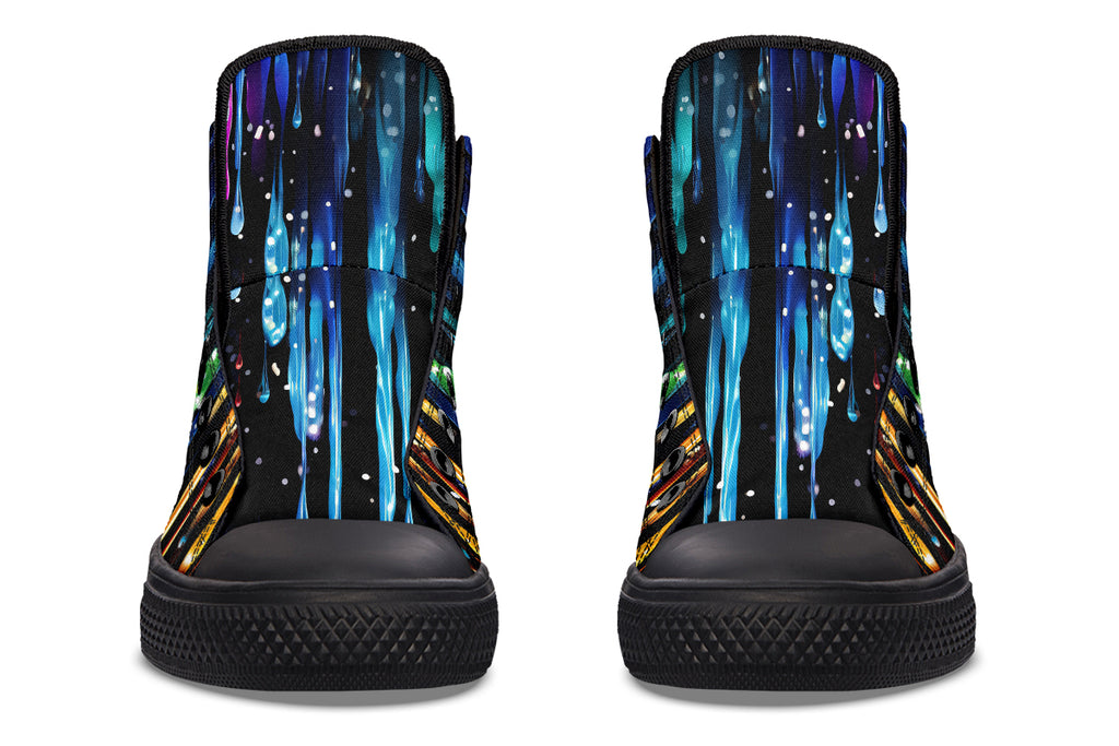 Rainbow Drips High Tops (Wide)