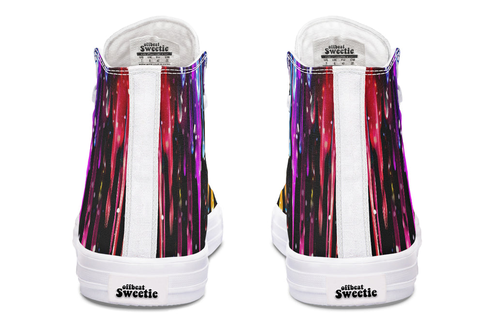 Rainbow Drips High Tops (Wide)