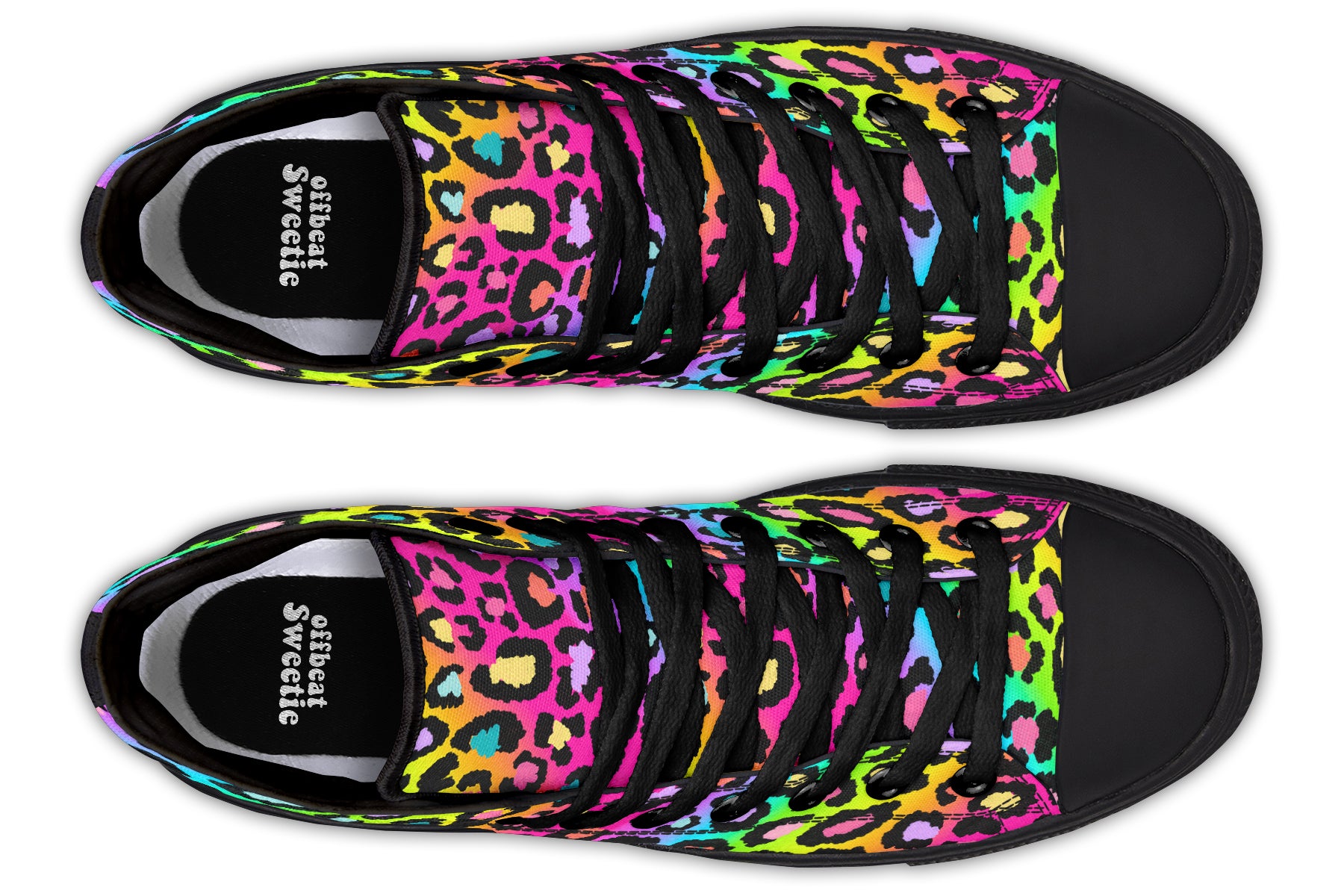 Rainbow Leopard High Tops (Wide)