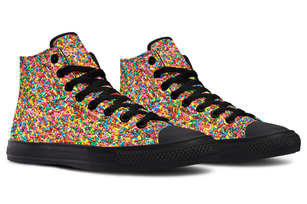 Rainbow Sprinkles High Tops - Offbeat Sweetie