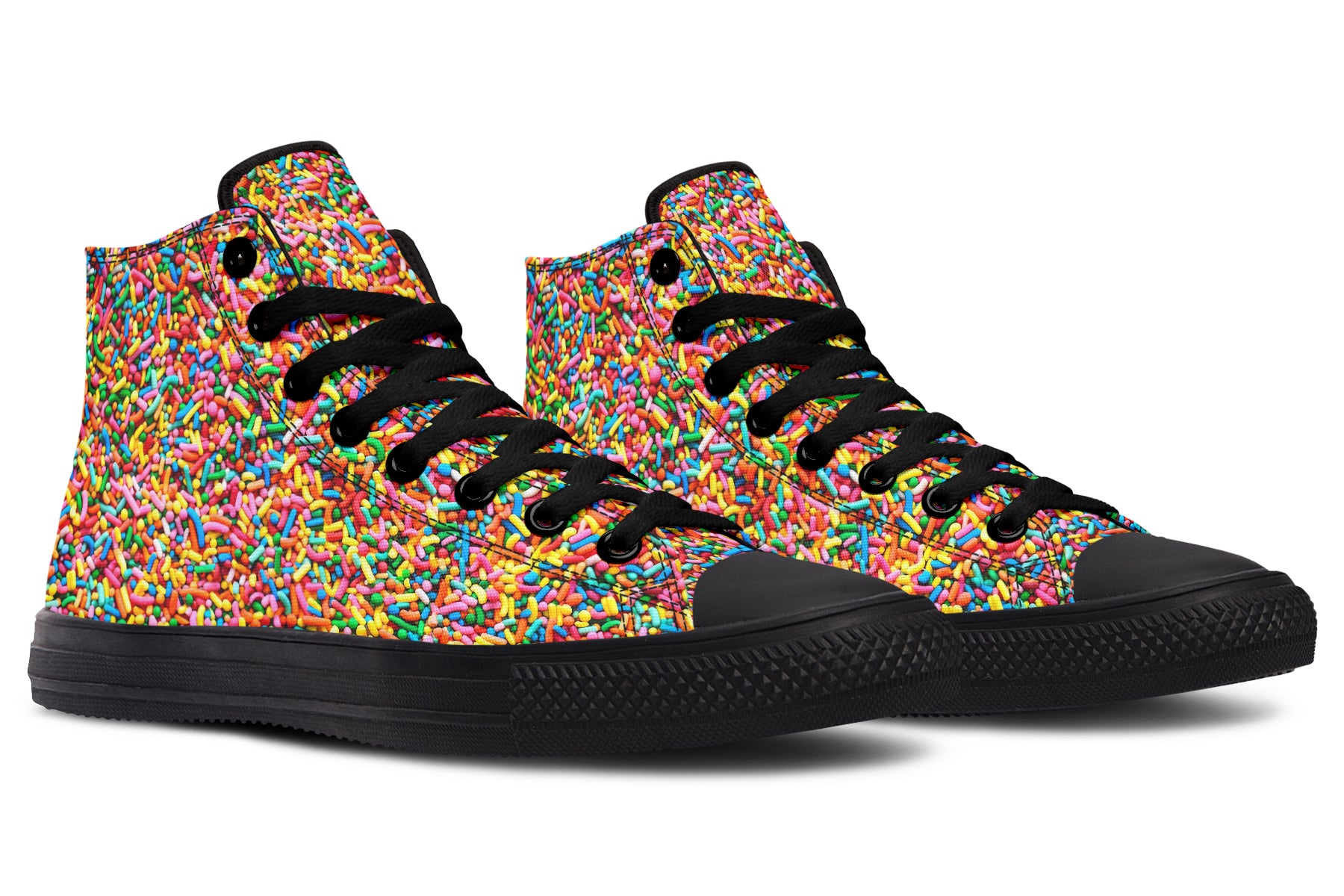Rainbow Sprinkles High Tops - Offbeat Sweetie