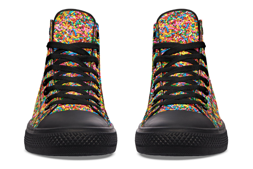 Rainbow Sprinkles High Tops - Offbeat Sweetie