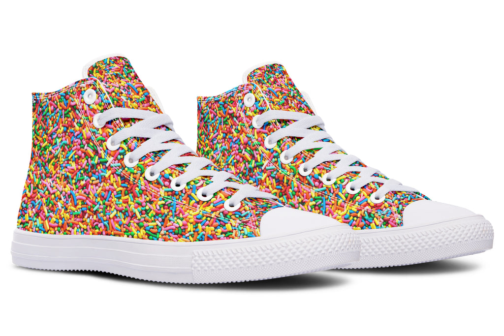 Rainbow Sprinkles High Tops - Offbeat Sweetie