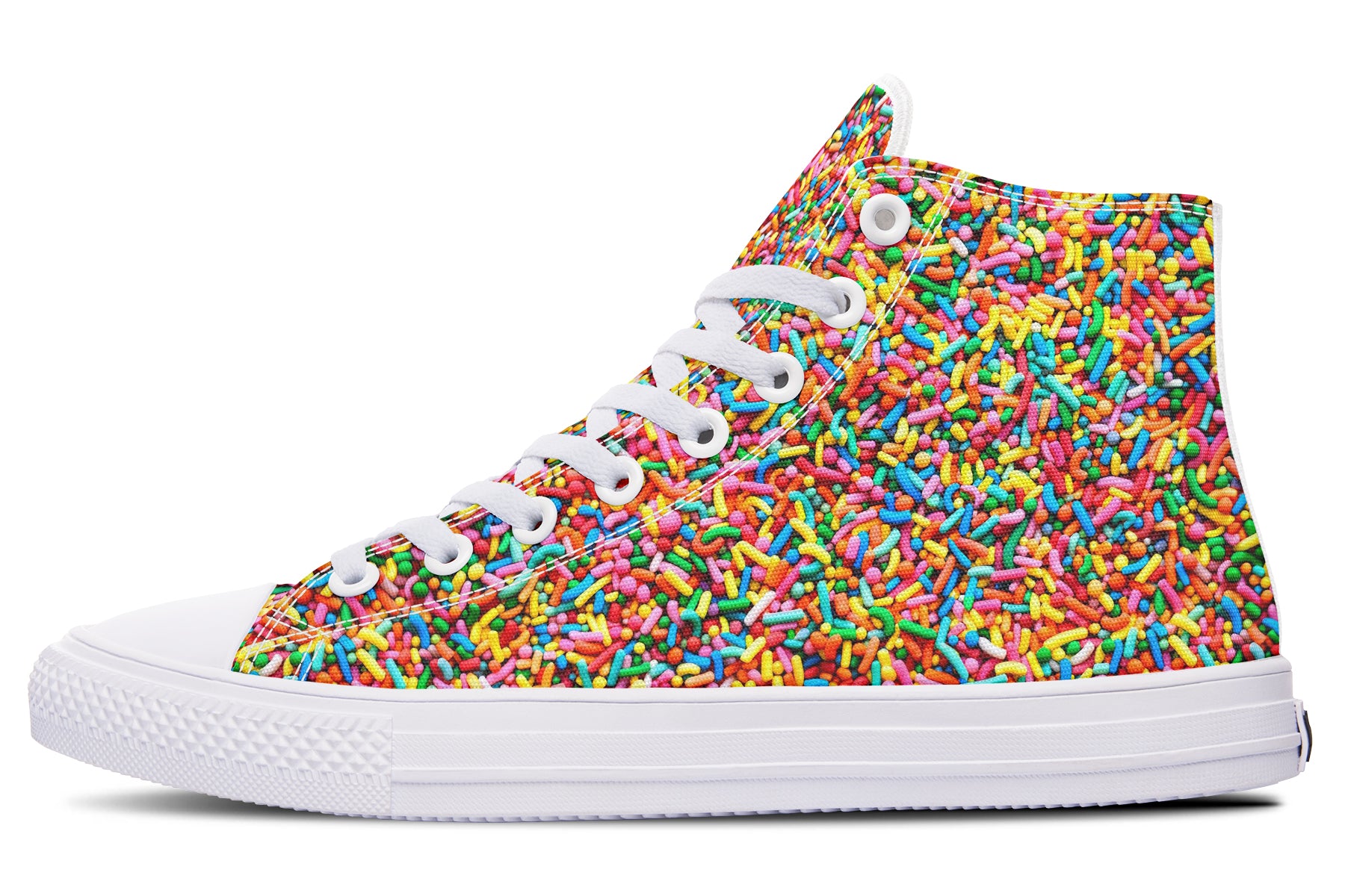 Rainbow Sprinkles High Tops - Offbeat Sweetie