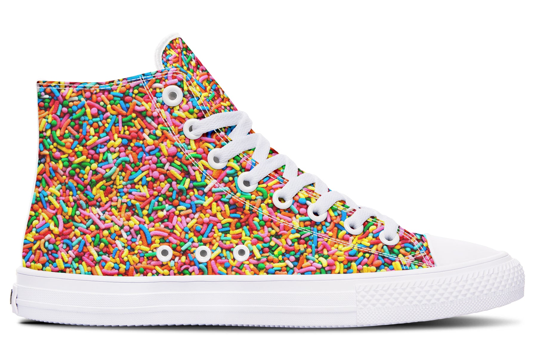 Rainbow Sprinkles High Tops - Offbeat Sweetie