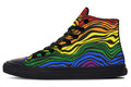 Rainbow Zebra High Tops (Wide)