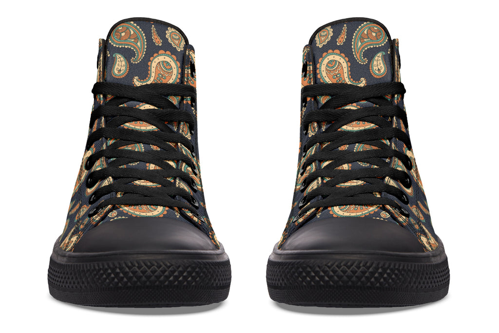 Retro Paisley High Tops (Wide)