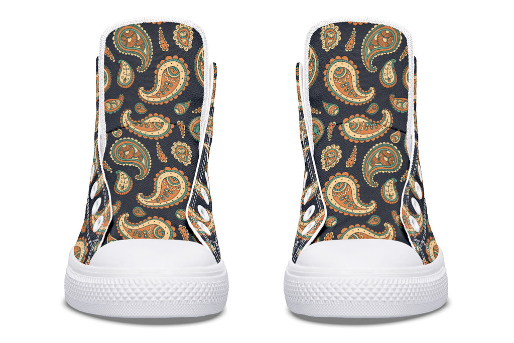 Retro Paisley High Tops (Wide)