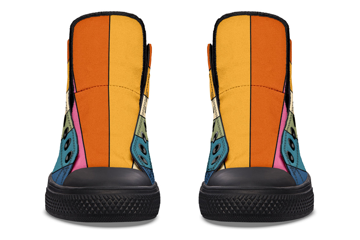 Retro Rainbow High Tops (Wide)