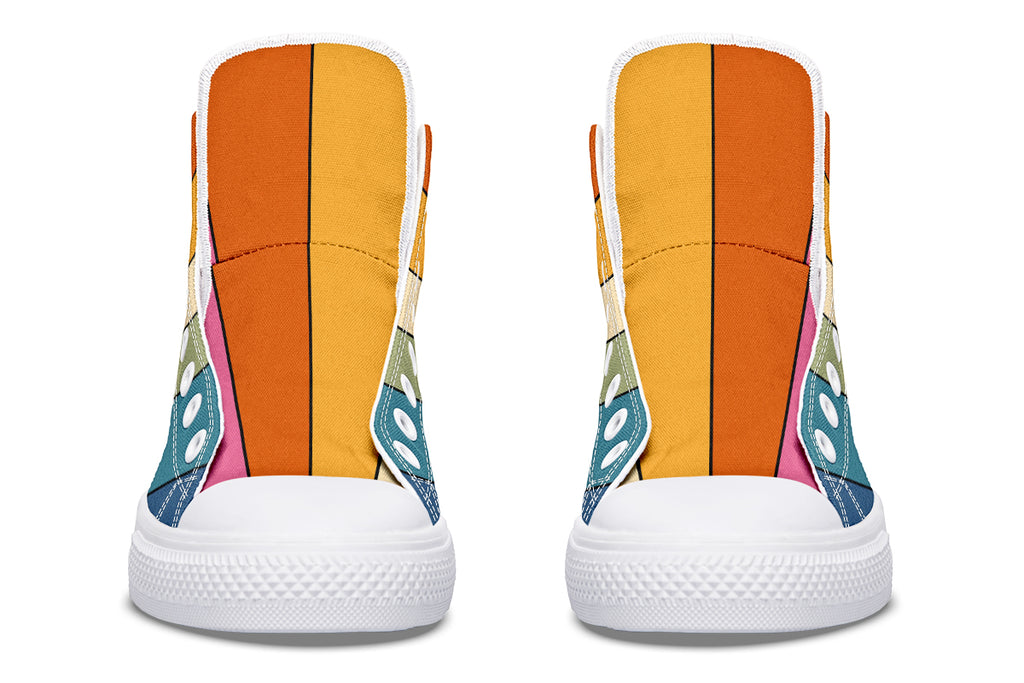 Retro Rainbow High Tops (Wide)