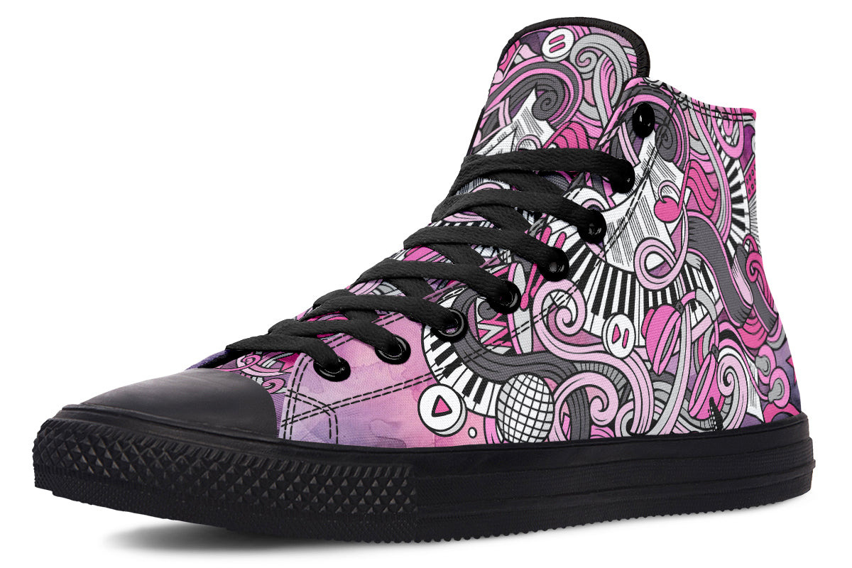 Rock Chic High Tops (Wide)
