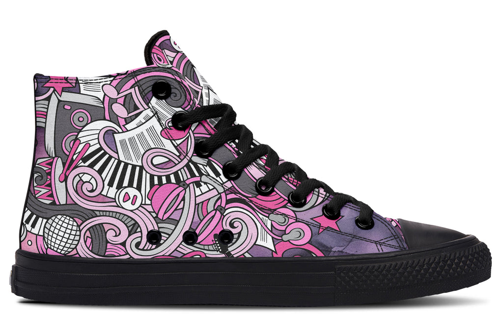 Rock Chic High Tops (Wide)