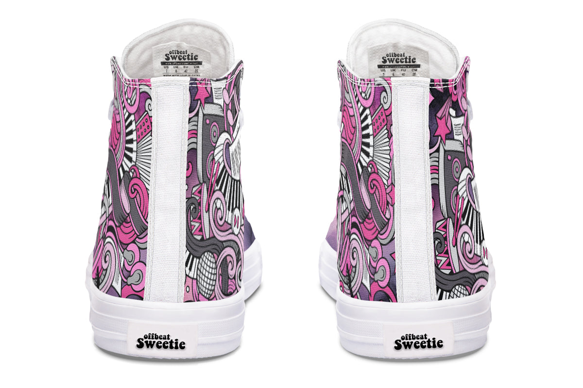 Rock Chic High Tops (Wide)