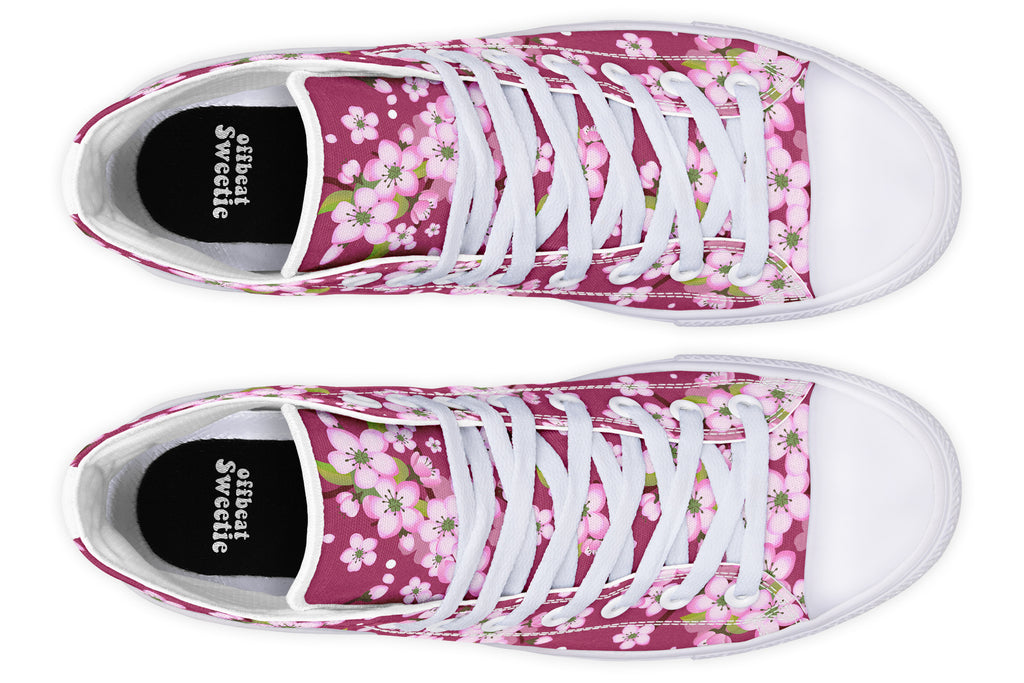 Sakura High Tops - Offbeat Sweetie