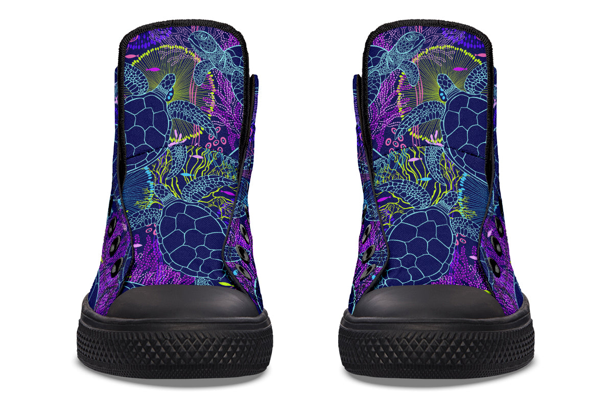 Sea Turtles High Tops (Wide)