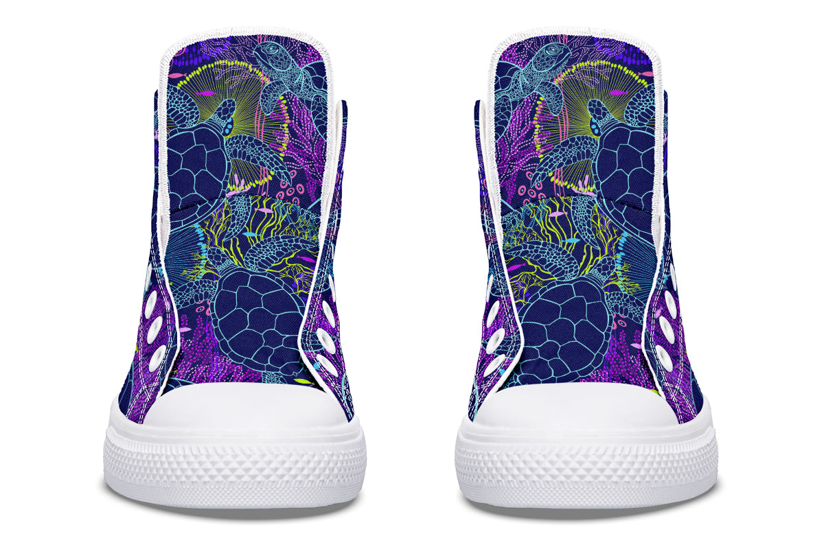 Sea Turtles High Tops (Wide)