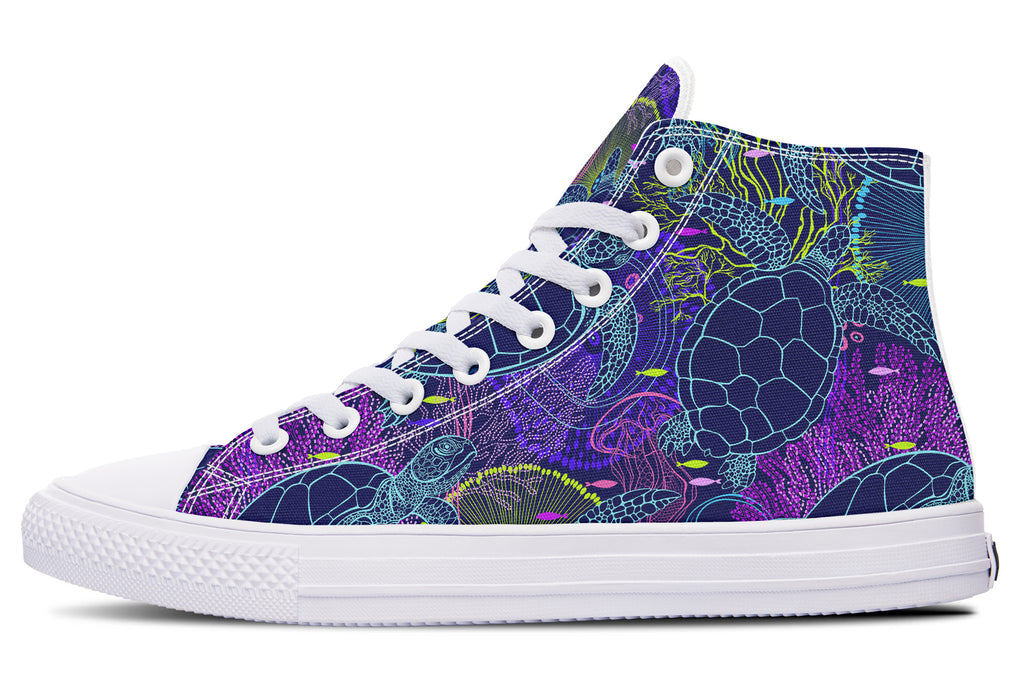 Sea Turtles High Tops (Wide)