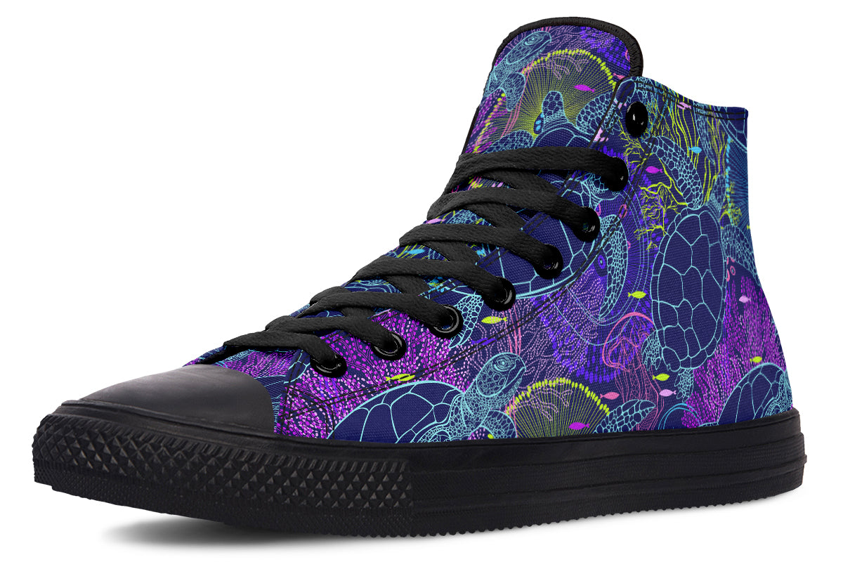Sea Turtles High Tops - Offbeat Sweetie