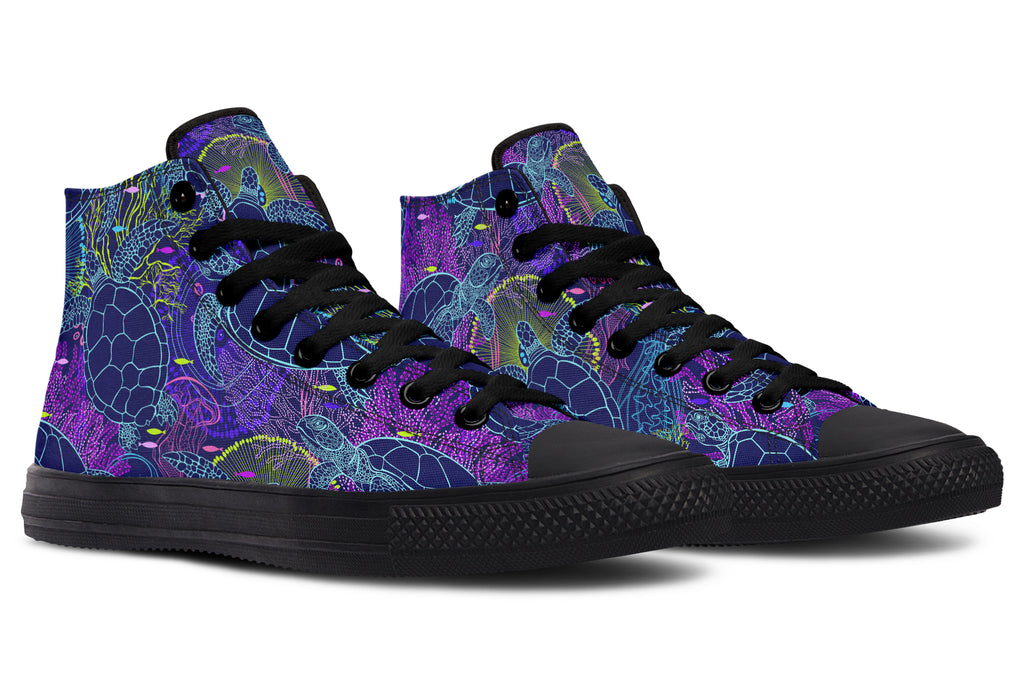 Sea Turtles High Tops - Offbeat Sweetie