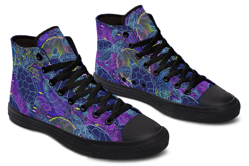 Sea Turtles High Tops - Offbeat Sweetie