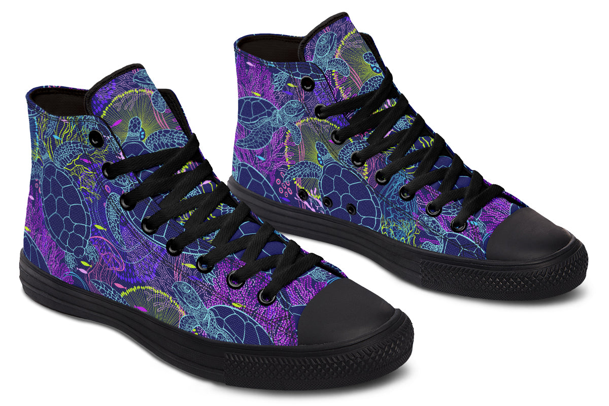 Sea Turtles High Tops - Offbeat Sweetie